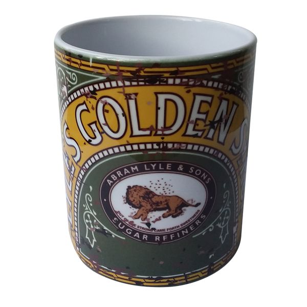 Vintage `Kitchen Tin` Coffee Mug - Lyle`s Golden Syrup Green Mug