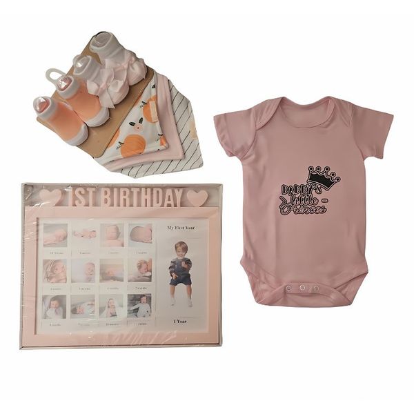 Daddies Little Princess Baby Combo Hamper Gift Pack : 3 - 6 months (UG's)