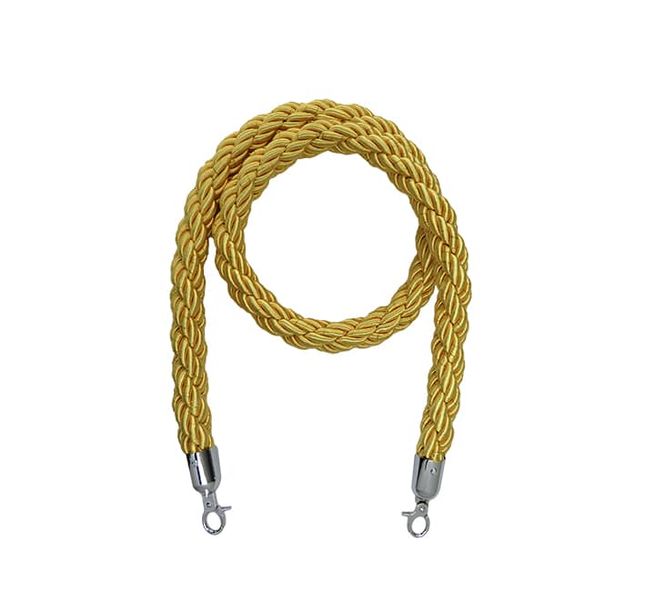 Twisted Stanchion Rope With Silver Clip