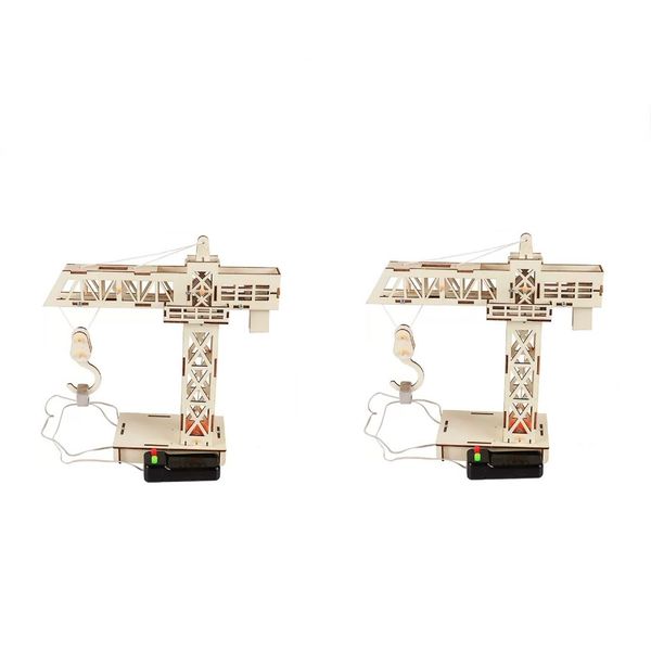 2 Pack-Educational Crane Model Assembly Science Experiment Toy for Children
