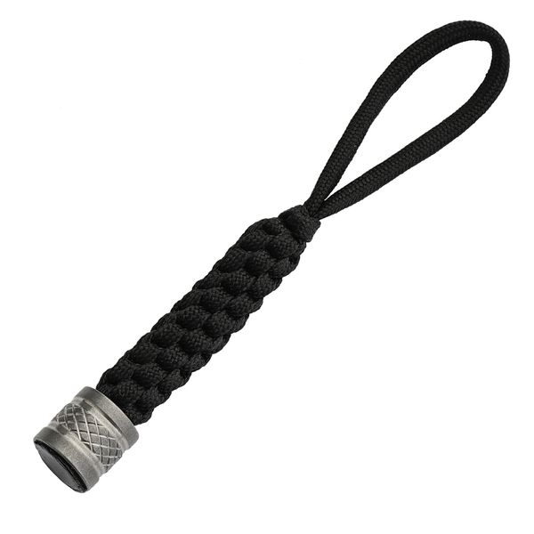 Titanium Alloy EDC Lanyard Bead (includes woven paracord)