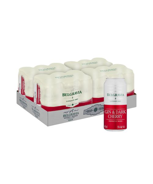 Belgravia Gin &amp; Dark Cherry 440 ml Can