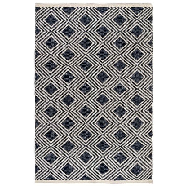 Miss Lyn 180x120cm Diamond Rug in Navy
