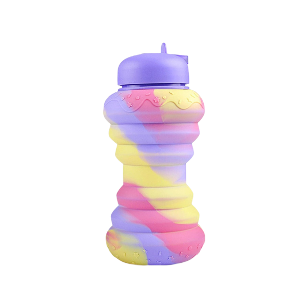 600ml Collapsible Silicone Water Bottle - BPA-Free &amp; Leak-Proof