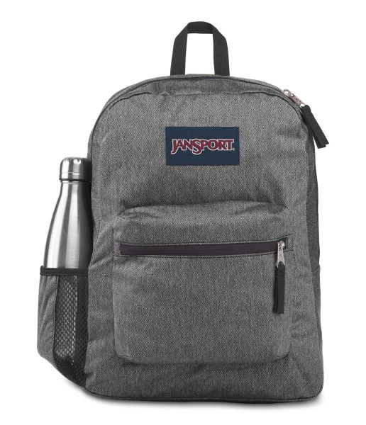 JanSport Cross Town Remix - Black White Herringbone Laptop Backpack
