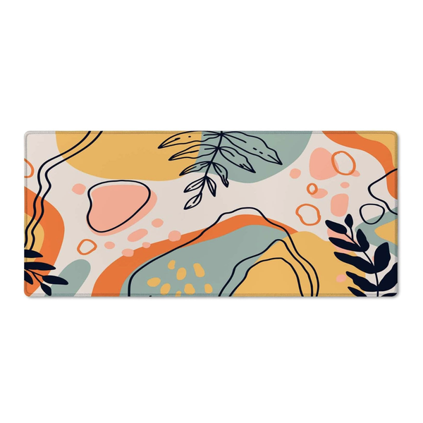 80x40cm Non-Slip Premium Desk Pad - Vibrant Geometric