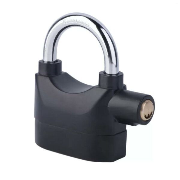Black Waterproof Siren Alarm Padlock