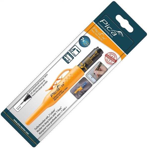 Pica Ink Marker for Deep Holes Black