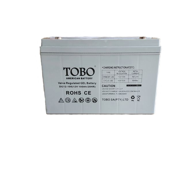 100AH 12V Deep Cycle Valve Regulated GEL Battery - Rechargeable