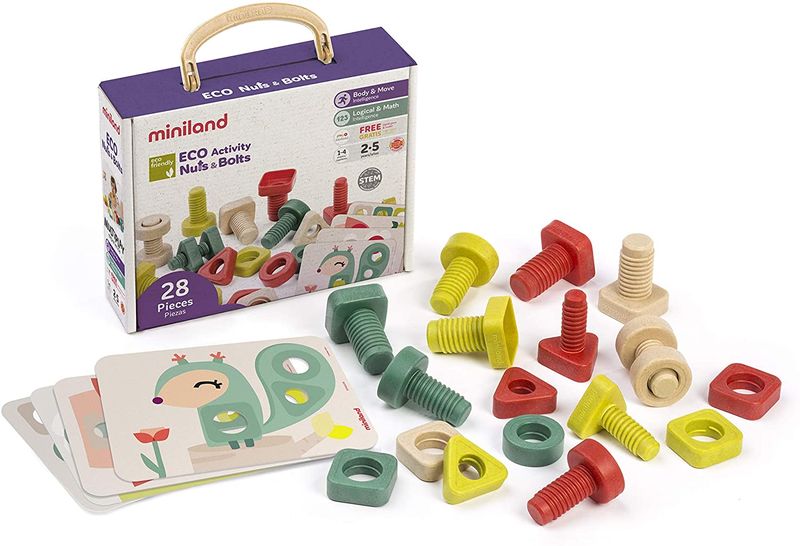 Miniland ECO Range Activity Nuts &amp; Bolts