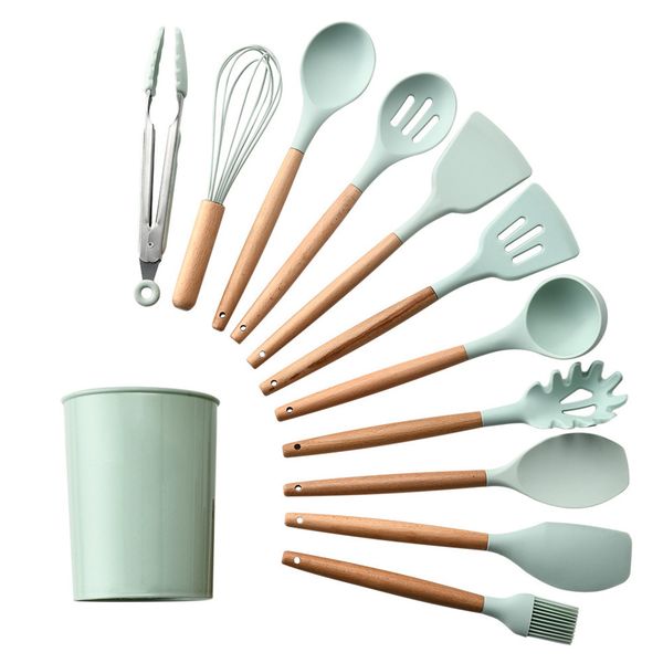 Kitchen Utensils 12 Piece Silicone with Holder