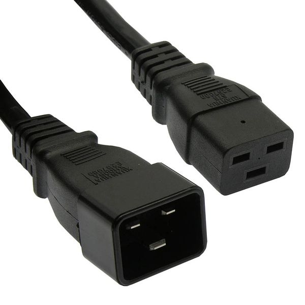 SlingTech IEC C19 Female To IEC C20 Male Power Extension Cable - 1.8m