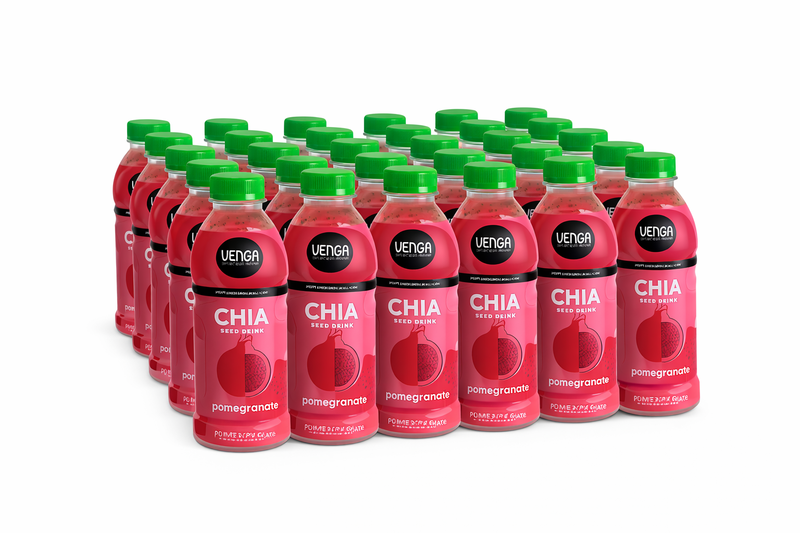 Venga Chia Seed Drink Pomegranate 330ml 24 Pack