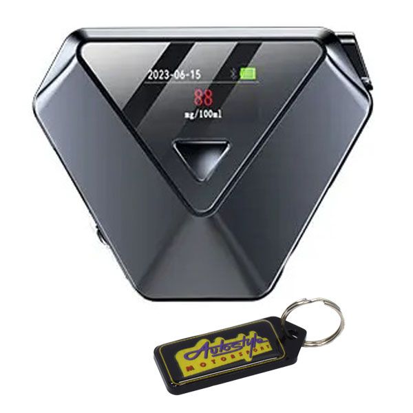 Alcohol Tester High-Accuracy Bluetooth Breathalyzer Analyzer &amp; Keyring