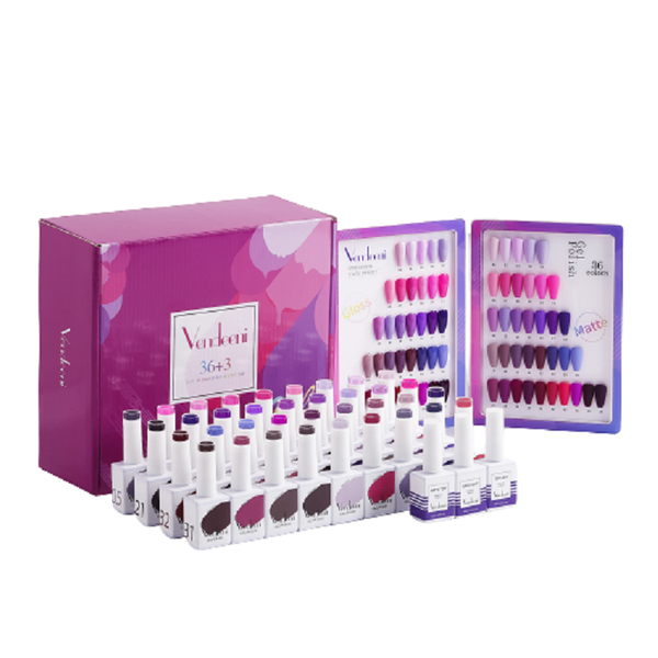 Vendeeni 36 Colours &amp; 3 Gels with classic colour chart Set 6