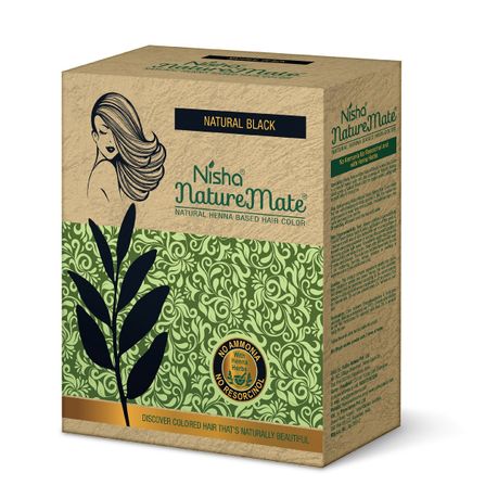 12 packets 10g Nisha Nature Mate Natural Henna Based Hair Color No Ammonia  | Buy Online in South Africa 