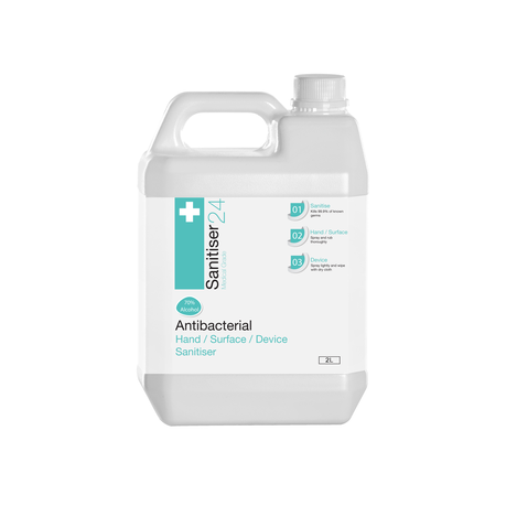 Sanitiser24 Hand and Surface Sanitiser - 1 X 2L - 70% (Isopropyl Alcohol) Image