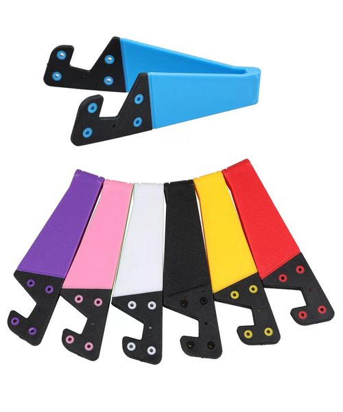 Universal Pocket-Sized Colorful Portable Foldable V Model Phone Holder
