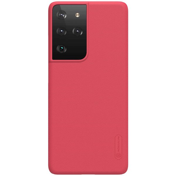 Nillkin Super Frosted Shield Cover for Samsung S21 ULTRA 6.8" (Red)