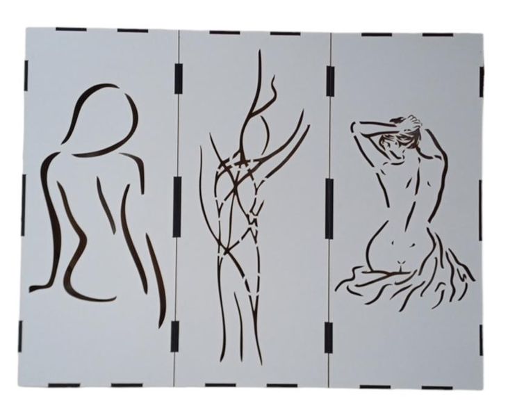 Combination Of 3 Different Silhouettes