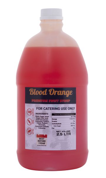 BTSO - Blood Orange Fruit Syrup - 2.5L