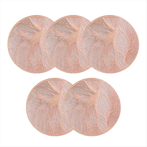 Round Coasters Heat-Resistant Coasters Non-Slip Protective Mat C