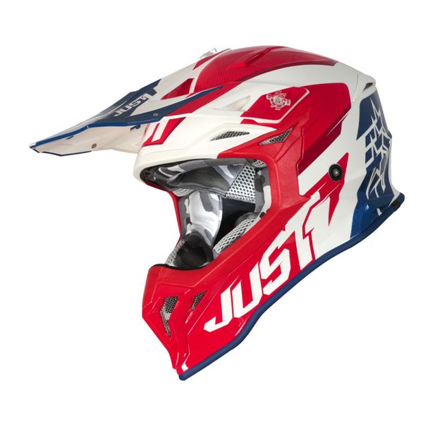 Just J39 Stars Red / White Gloss Helmet