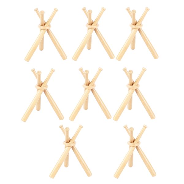 8 Sets Baseball Stand Baseball Holders For Balls Display Baseball Bat