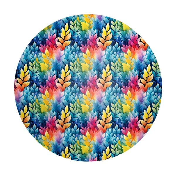 Misty Rainbow Colours Round Tablecloth