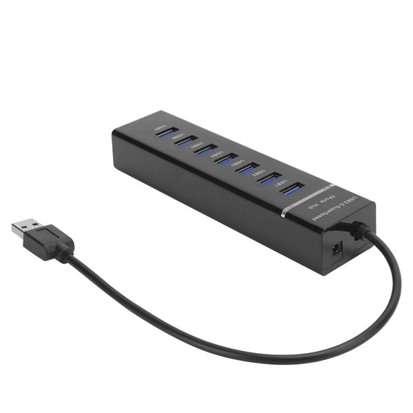 7-Port USB3.0 Hub, 5Gbps, LED Indicator, DC 5V