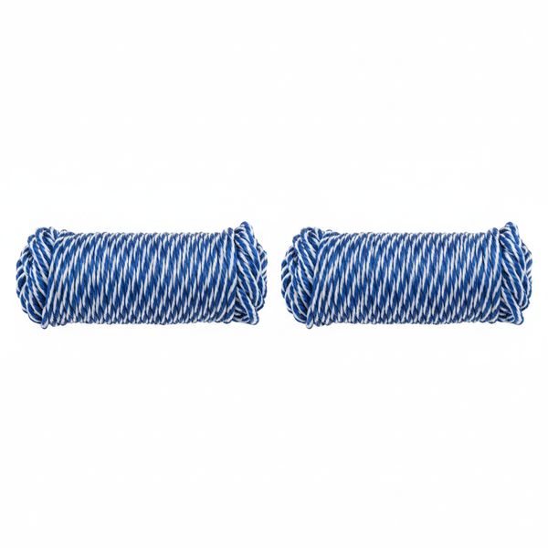 Durable 5mm Ski Rope - 50m Polyethylene for Water Sports - 2 Pack