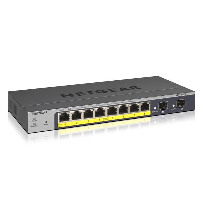 netgear 10 port poe gigabit ethernet smart switch gs110tp