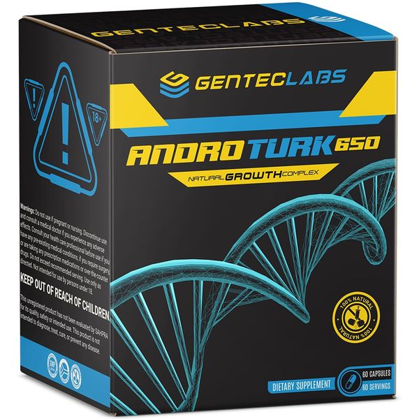 AndroTurk 650 (Turkesterone + Ashwagandha) 60 Capsules