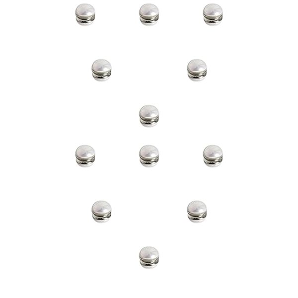 12 Pcs Hijab Magnetic Pins,Magnetic Veil Weights(Pearl White)