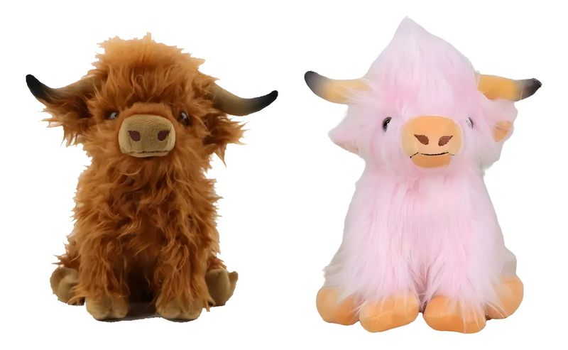 Scottish Highland Cow Plush Toy Cute Simulation Long-haired Cow Doll