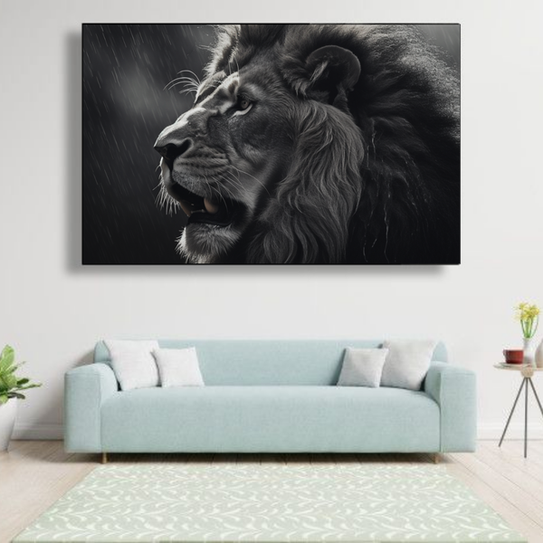 Canvas Wall Art - Bold Majestic Lion Abstract - IM0003