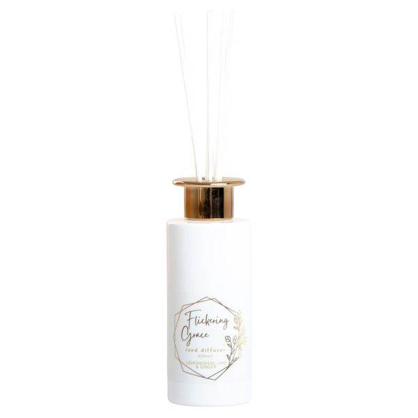 Flickering Grace Diffuser, 200ml - Lemongrass Lime and Ginger