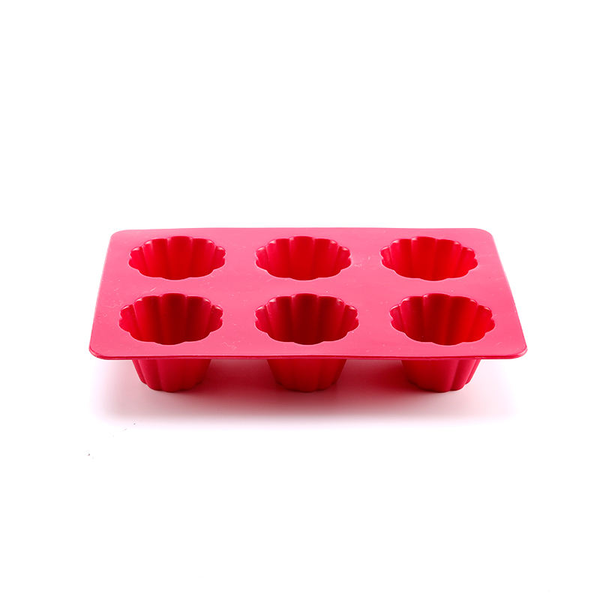 Muffin Baking Pan 6 Holes Flower Shape