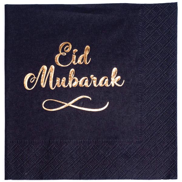 Eid Mubarak Foil Serviettes