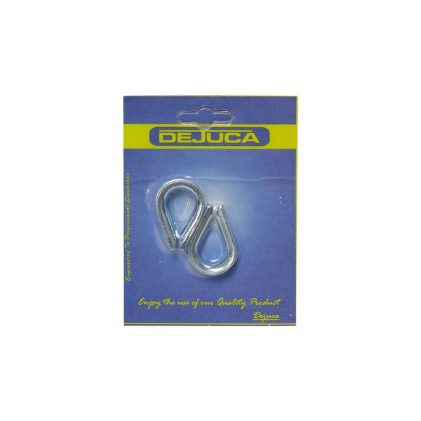 Dejuca - Thimble - Zink Plated - 6mm - 2/pkt - 5 Pack