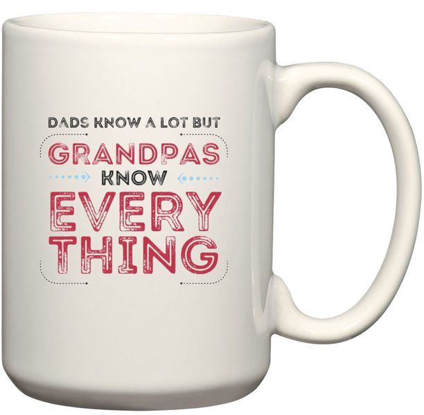 Grandpas Know Everything Birthday Christmas Father's Day Gift Rock Slate