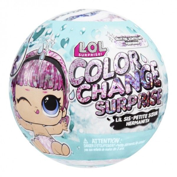 L.O.L Surprise Glitter Colour Change Lil Sis Doll Blindbox