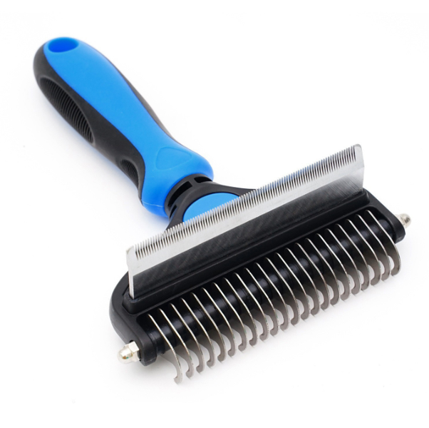 A-PET 2 In 1 Pet Grooming Tool For De-Matting And De-Shedding