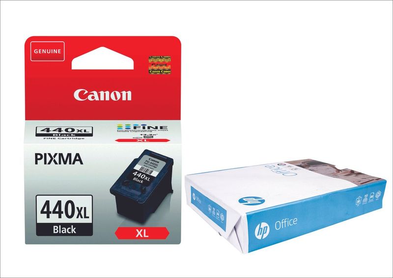 Canon PG440xl Black Ink and Paper Bundle