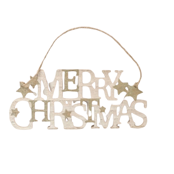 Merry Christmas Sign - 15x18cm