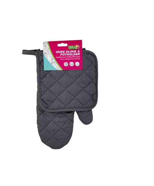 Disa - 2 Piece Cotton Oven Glove &amp; Pot Holder