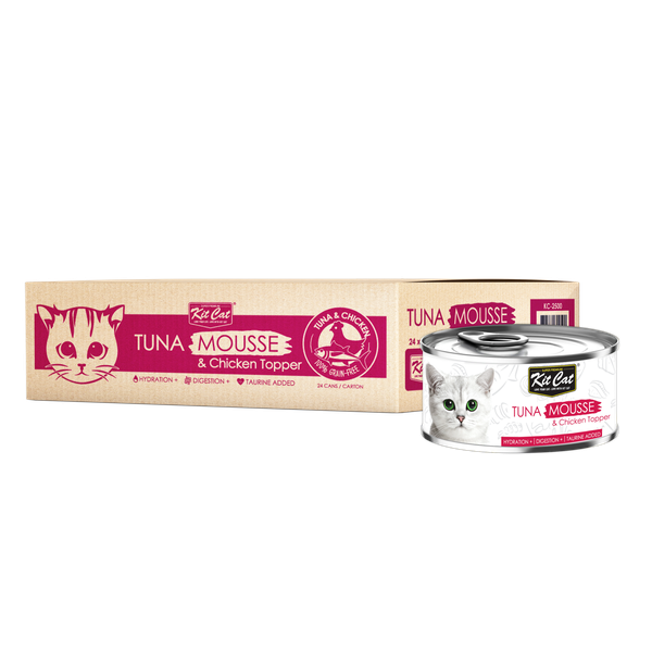 Kit Cat Chicken Mousse &amp; Tuna Toppers - (24 X 80g)