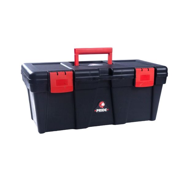 Pride 56cm Portable Toolbox - Black and Red