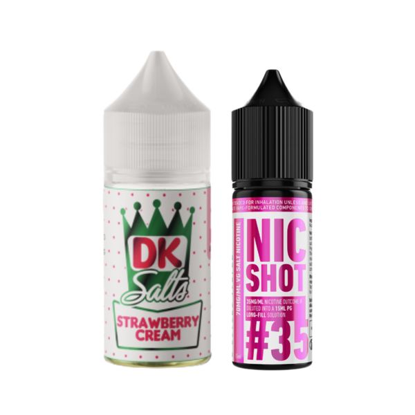 Donut King 30ml E-liquid 35MG Juice - Strawberry Cream