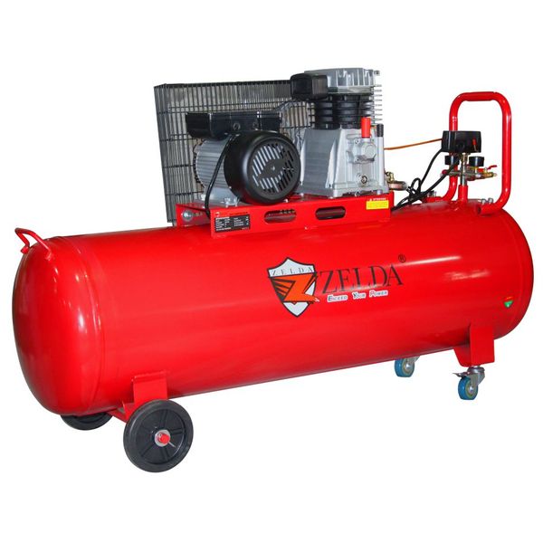 Zelda - 3HP - 200 Litre Belt Driven Compressor - 230V - 8 Bar